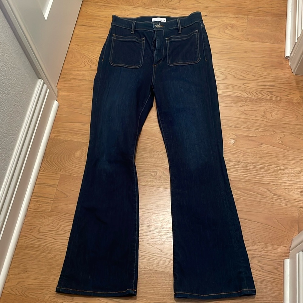 Loft! The “slim flare” jeans